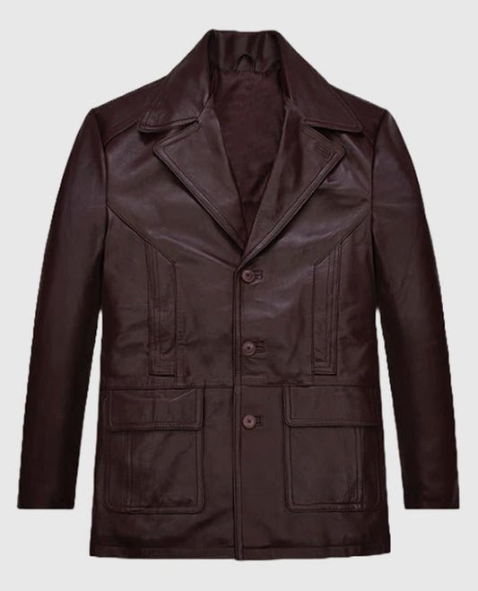 Johnny Depp Donnie Brasco Leather Blazer