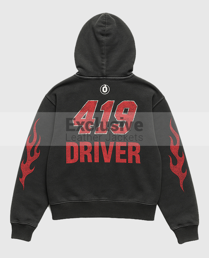 419 Driver Black Hoodie