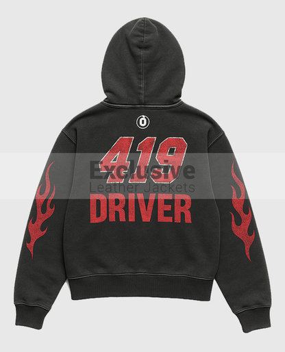 419 Driver Black Hoodie
