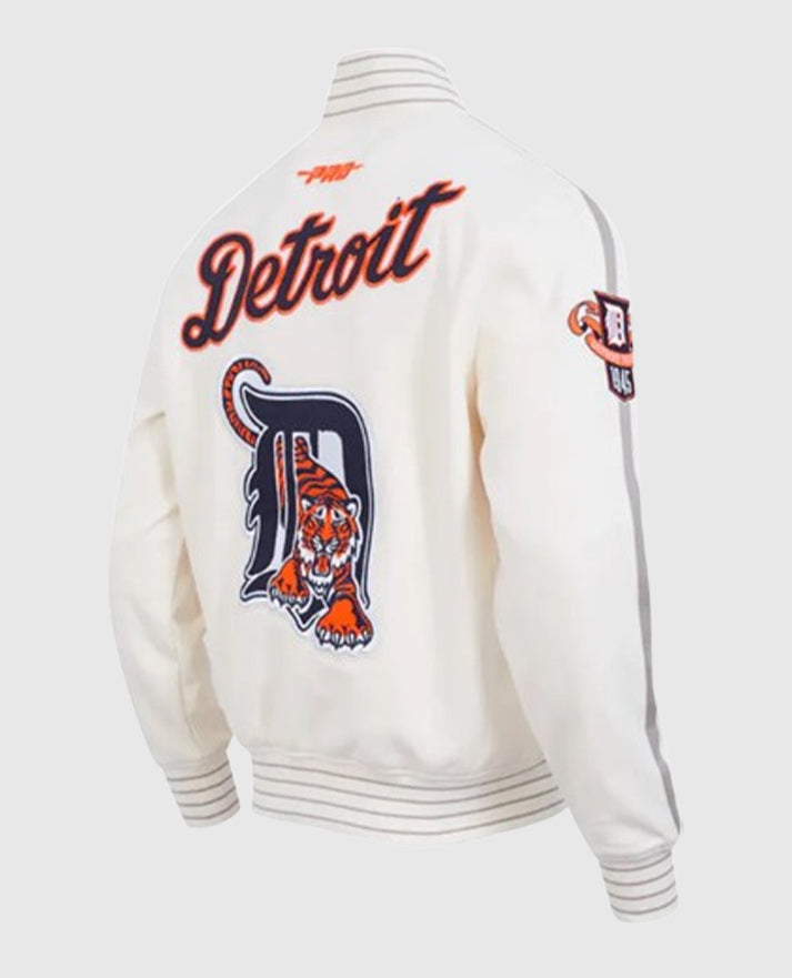 Detroit Tigers Logo Game Day Eggshell Jacket
