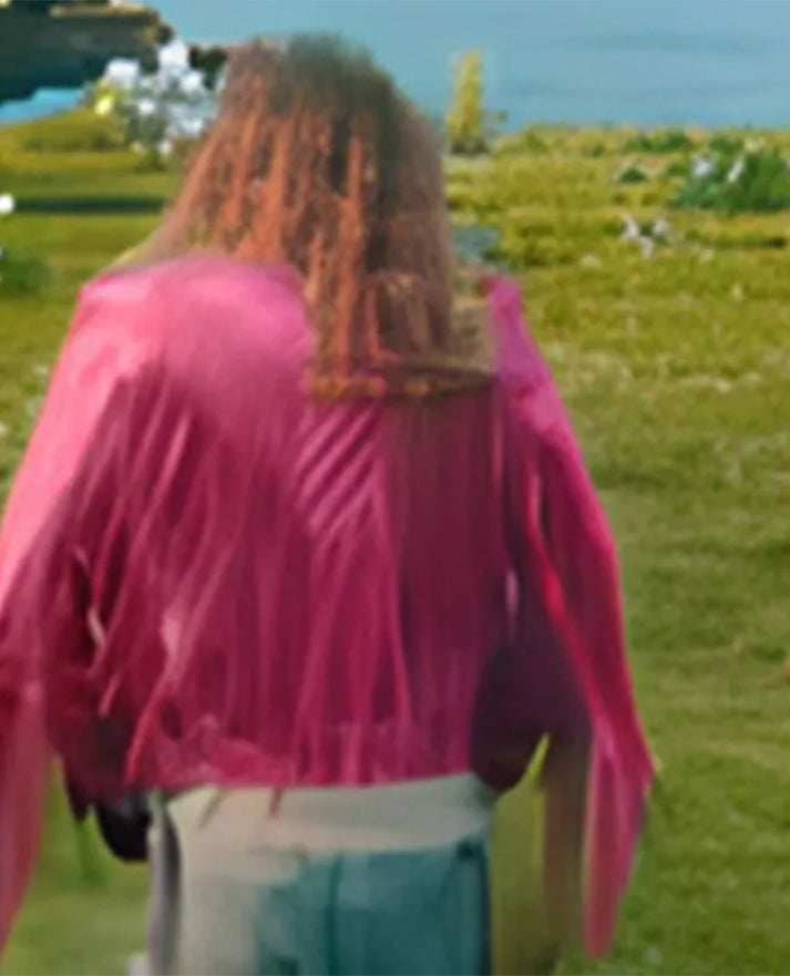 Jason Momoa A Minecraft Movie Pink Jacket