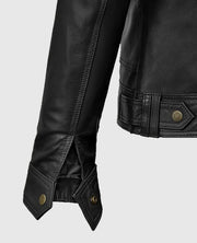 Men's Military Inspired Leather Jacket
