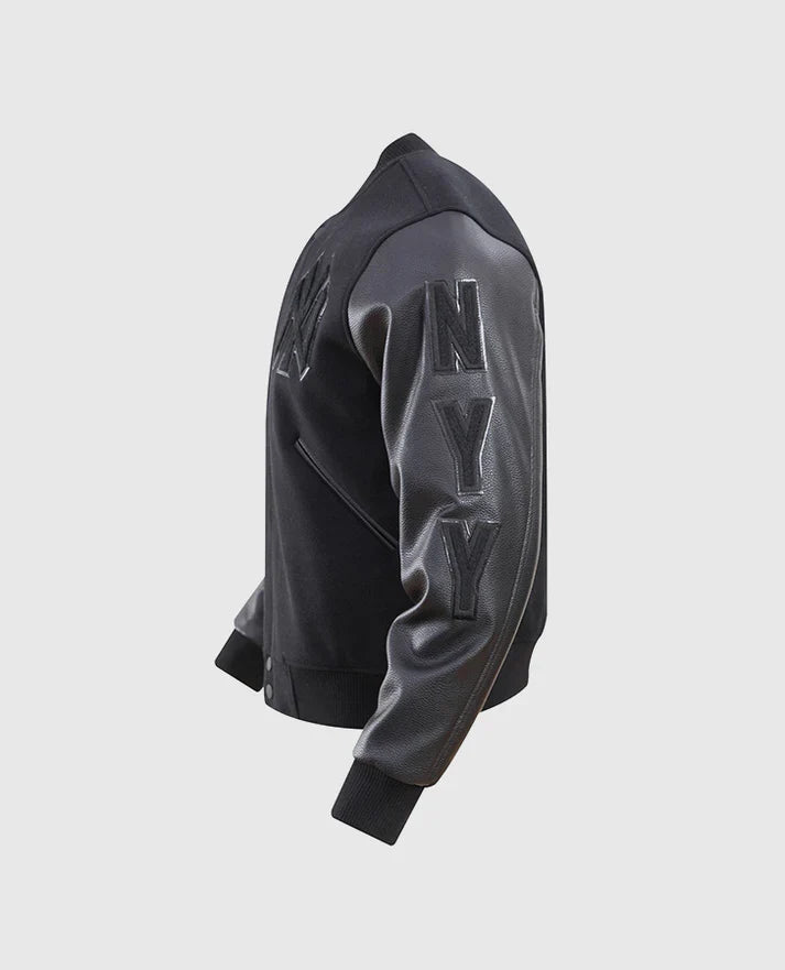 MLB New York Yankees Men's Black Varsity Jacket