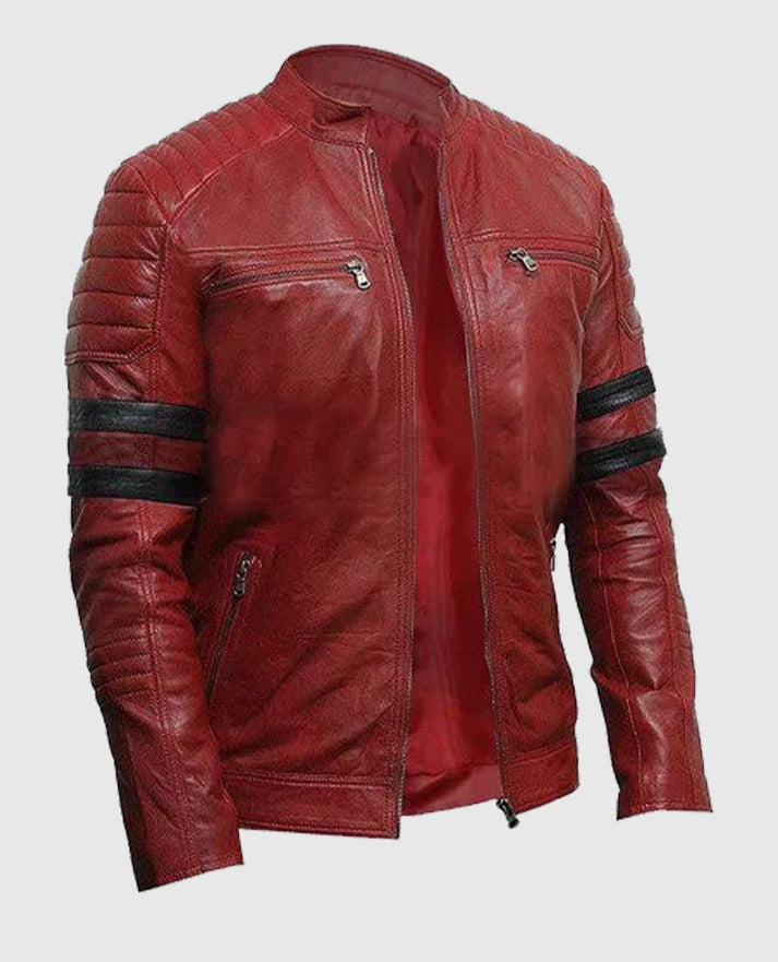 Fight Club Tyler Durden Retro Black Leather Jacket