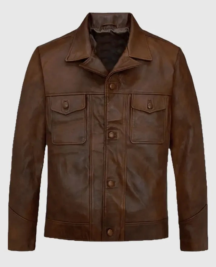 Leonardo DiCaprio Once Upon a Time in Hollywood Leather Jacket