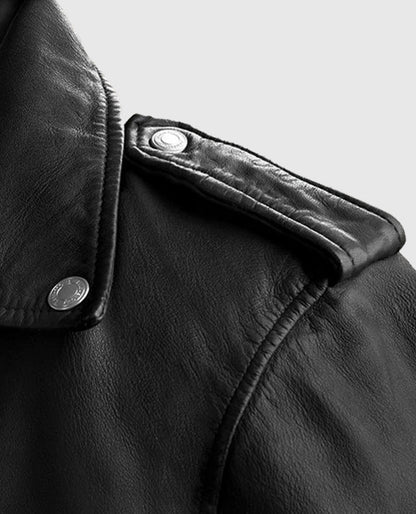 Men's Beast Black Biker Leather Jacket