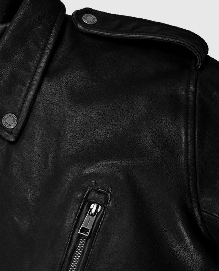 Men's Falcon Black Rider Leather Jacket