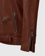 Men's Rutland Tan Riding Leather Jacket