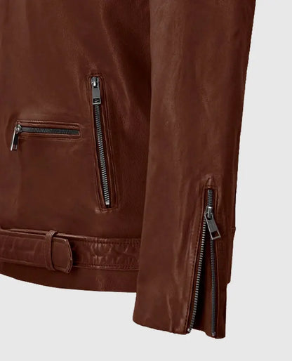 Men's Rutland Tan Riding Leather Jacket