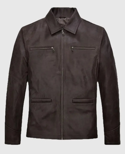 Sam Worthington Kidnapping Mr Heineken Leather Jacket