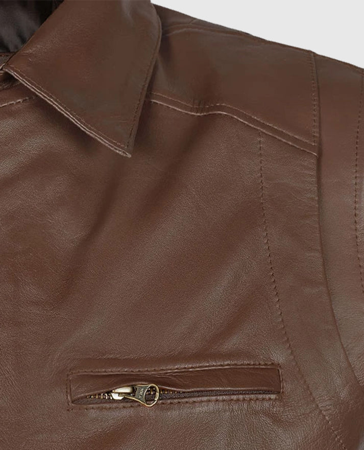 Men's Hunter Bomber Leather Jacket