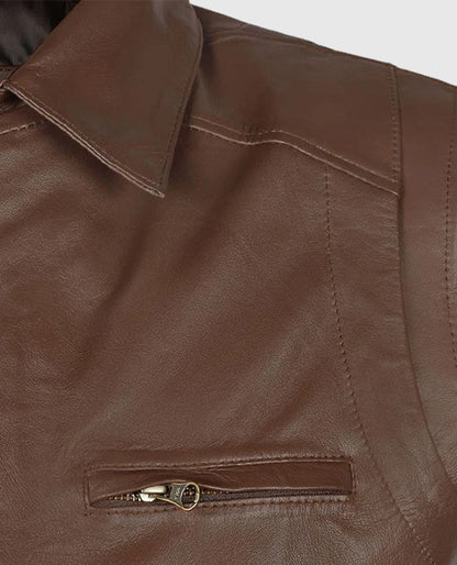 Men's Hunter Bomber Leather Jacket