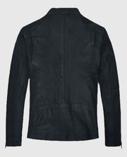 Jim Carrey Blue Leather Jacket