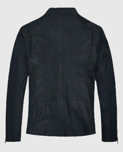 Jim Carrey Blue Leather Jacket