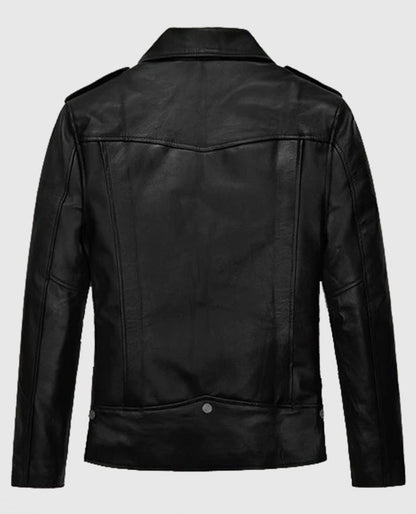Jimin Black Leather Jacket