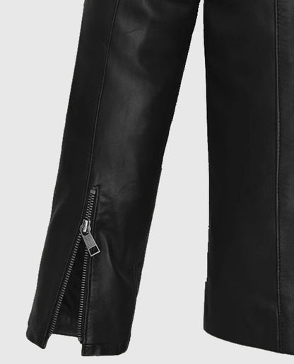 Matt Damon Black Leather Jacket