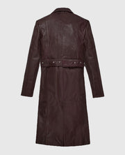 Eiza Gonzalez Leather Trench Coat