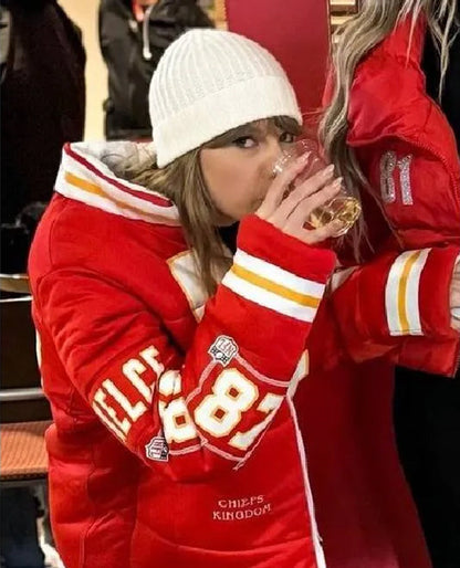 Taylor Swift Kelce 87 Puffer Jacket