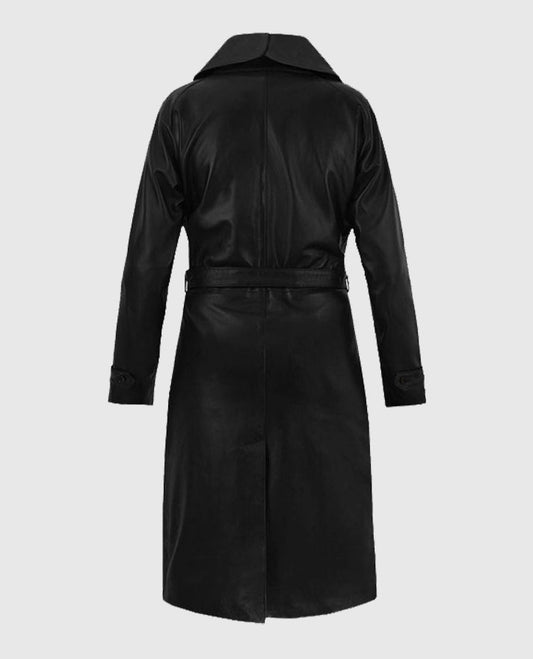 Katherine Waterston Fantastic Beasts Leather Long Coat