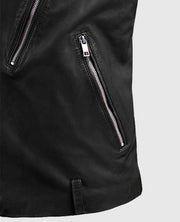 Men's Beast Black Biker Leather Jacket