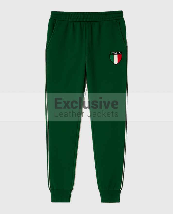 Jason Kelce Italia Green velour tracksuit