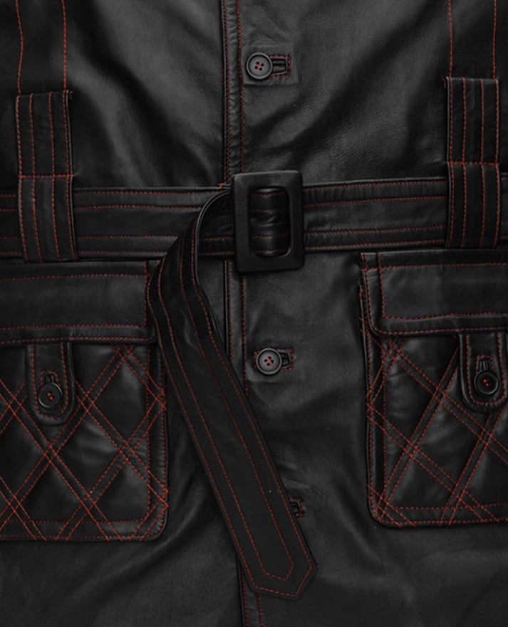 Elvis Presley Leather Long Coat