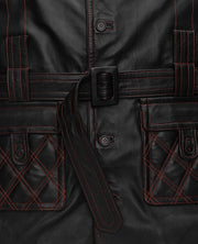 Elvis Presley Leather Long Coat