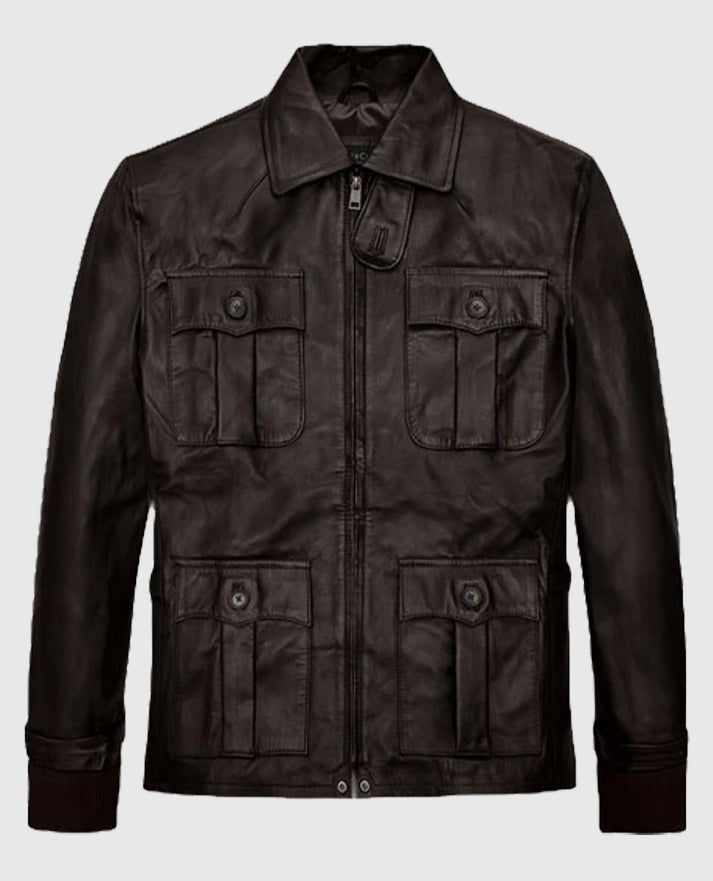 Aaron Eckhart Leather Jacket