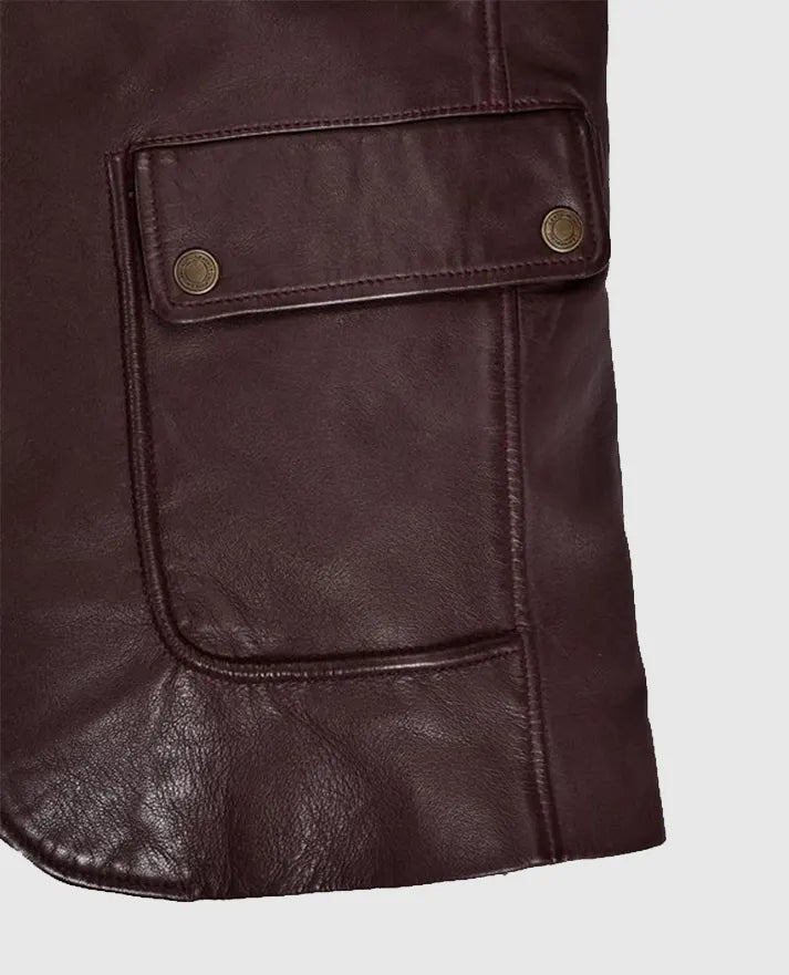 Robert Downey Jr Leather Blazer