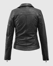 Karen Gillan Black Leather Jacket