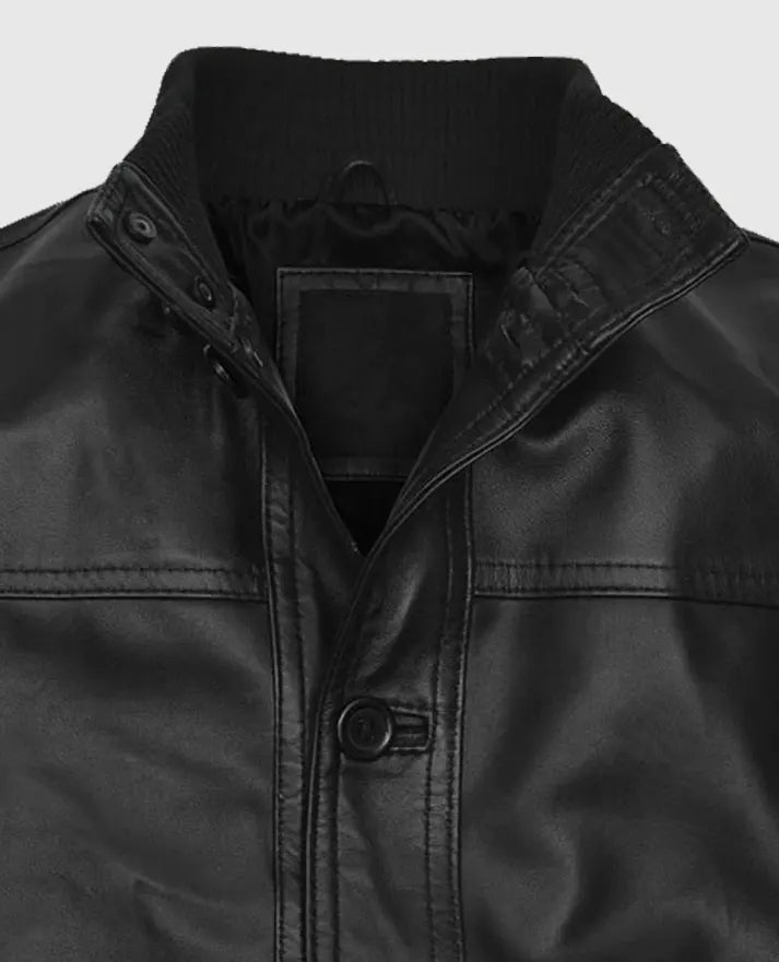 Ryan Reynolds Black Leather Jacket