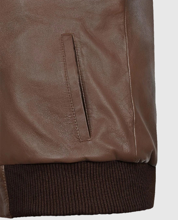 Men's Hunter Bomber Leather Jacket