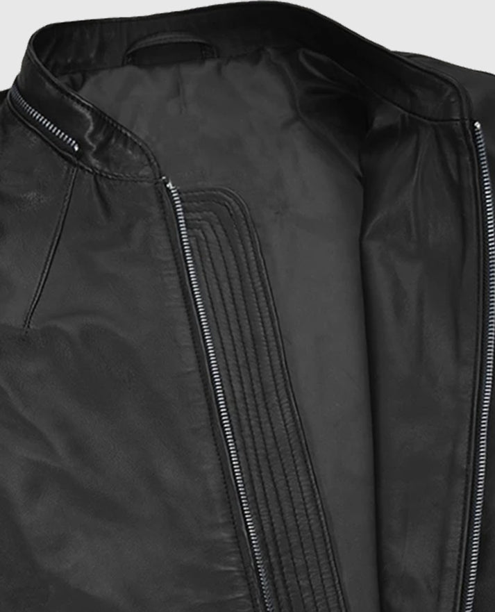 Ian Somerhalder Black Leather Jacket
