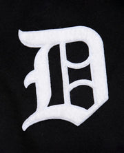 Detroit Tigers Black Out Vintage Logo Varsity Jacket
