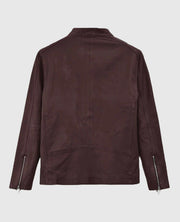 Men's Motorad Burgundy Biker Leather Jacket
