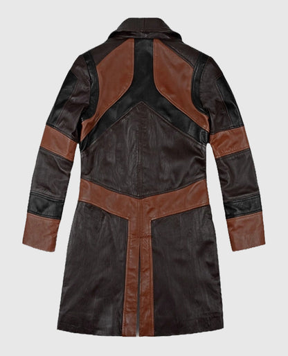 Zoe Saldana Guardians of the Galaxy Vol 2 Leather Coat