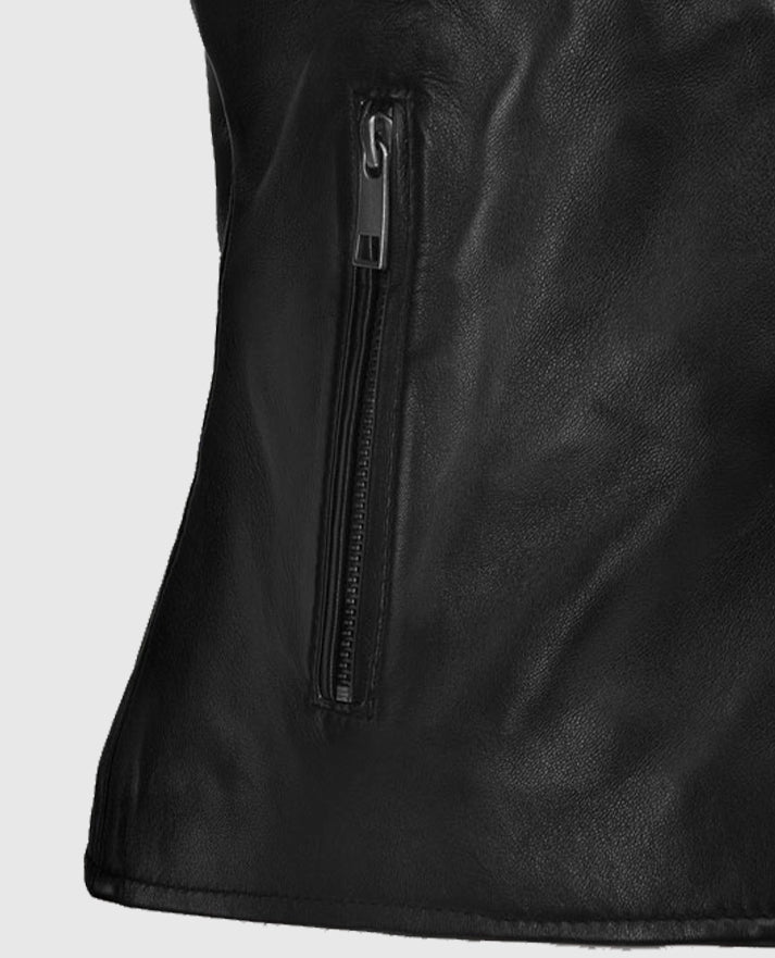 Carrie Anne Moss The Matrix Resurrections Leather Jacket