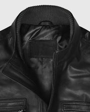 Paul Wesley Vampire Diaries Black Leather Jacket