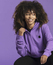 Gengar Themed French Terry Zip-Up Hoodie