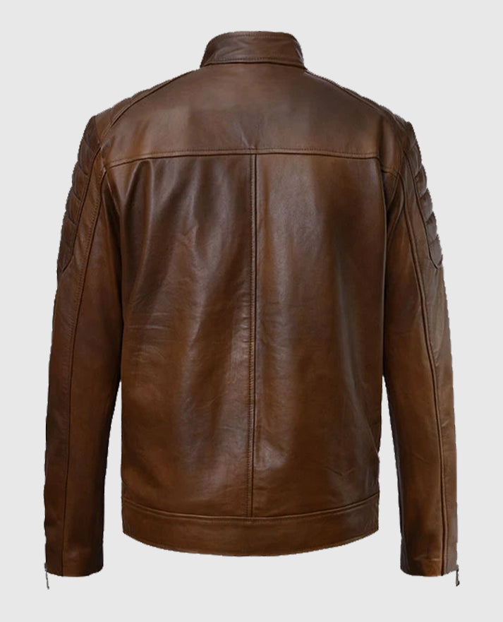 Boss Level Roy Pulver Brown Leather Jacket