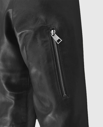 Ian Somerhalder Black Leather Jacket