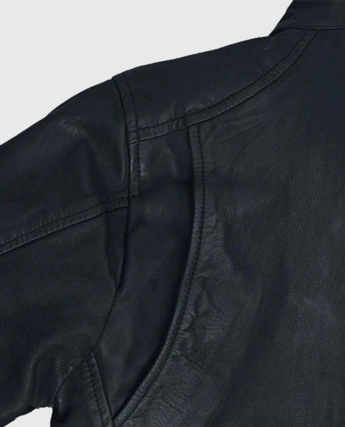 Jim Carrey Blue Leather Jacket