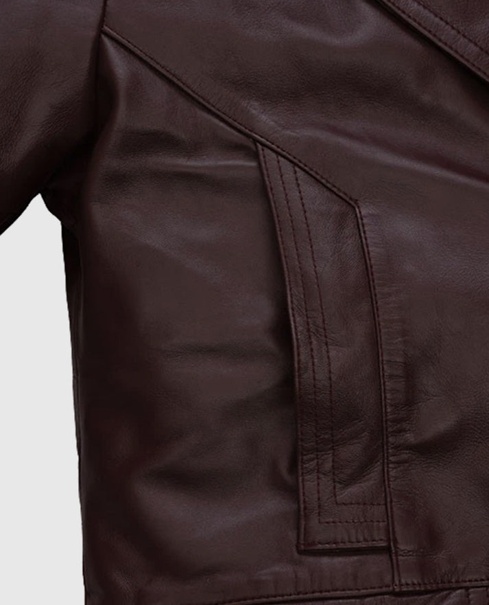 Johnny Depp Donnie Brasco Leather Blazer