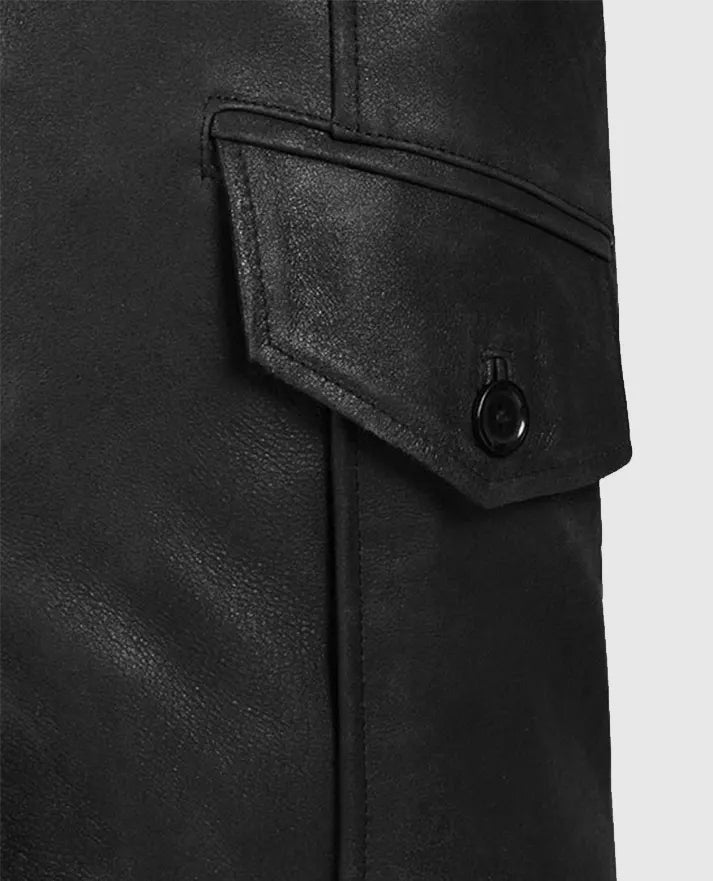 Men’s Black Motorcycle Leather Jacket