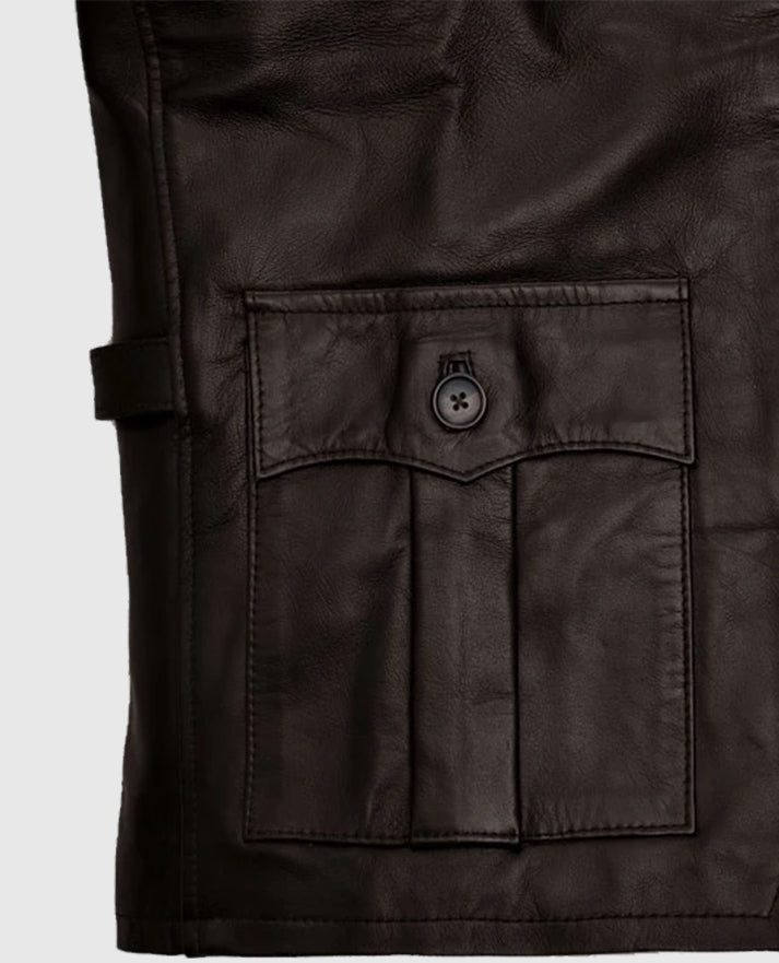 Aaron Eckhart Leather Jacket