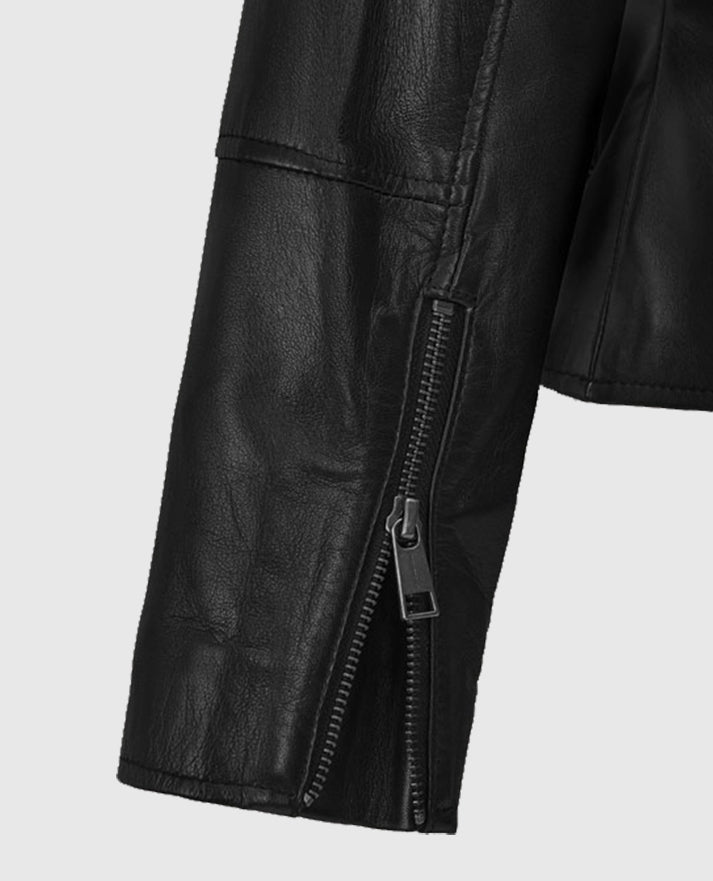 Carrie Anne Moss The Matrix Resurrections Leather Jacket