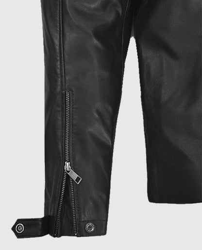 Ian Somerhalder Black Leather Jacket