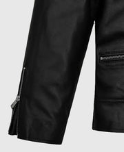 Jimin Black Leather Jacket