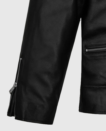 Jimin Black Leather Jacket