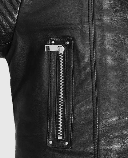 Gal Gadot Black Leather Jacket